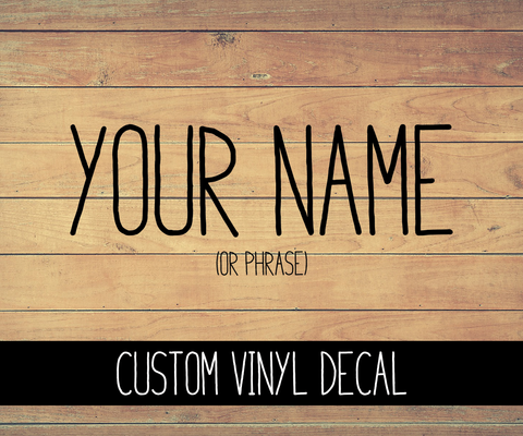 Rae Dunn Inspired Custom Name Vinyl Decal