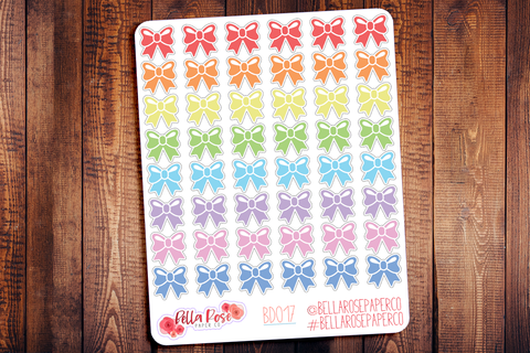 Bow Planner Stickers BD017