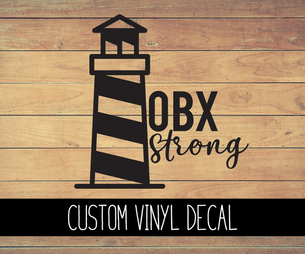 OBX Strong Vinyl Decal
