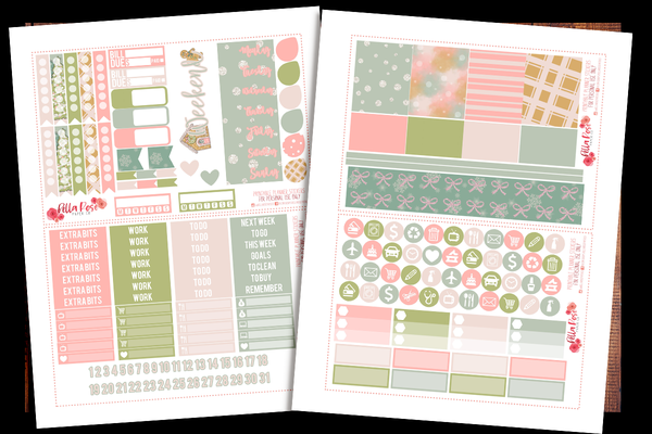 Pastel Holidays Happy Planner Kit | PRINTABLE PLANNER STICKERS