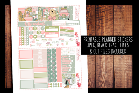 Pastel Holidays Mini Happy Planner Kit | PRINTABLE PLANNER STICKERS