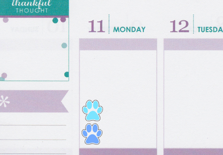 Paw Planner Stickers