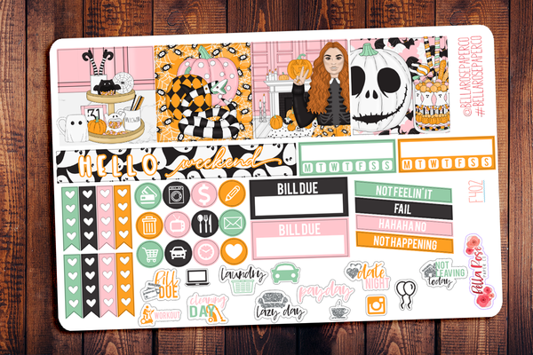 Halloween Sweets Mini Happy Planner Sticker Kit F402
