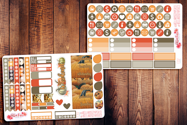 Pumpkin Photography Planner Sticker Kit F207