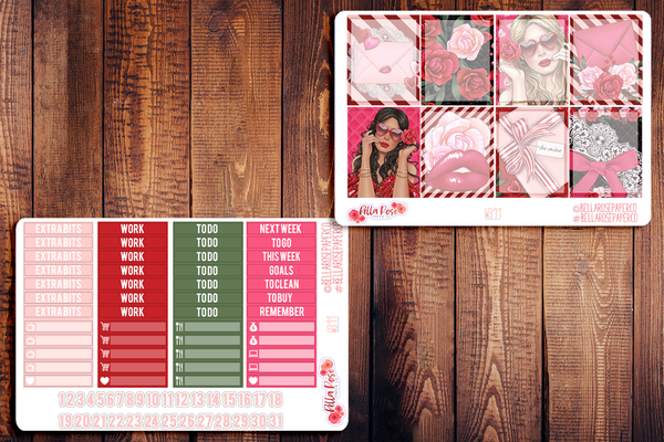Romance Planner Sticker Kit W311