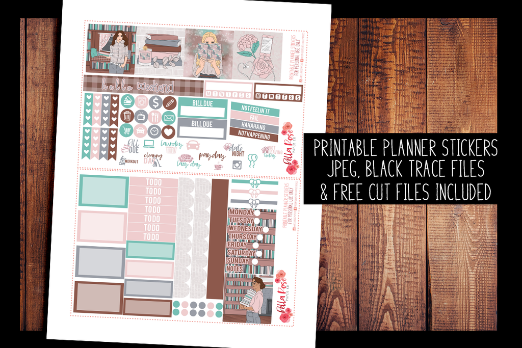 School Babe Mini Happy Planner Kit | PRINTABLE PLANNER STICKERS