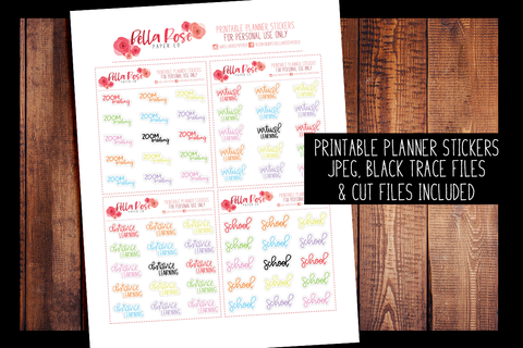 Birthday Cake Planner Stickers DI061 – Bella Rose Paper Co
