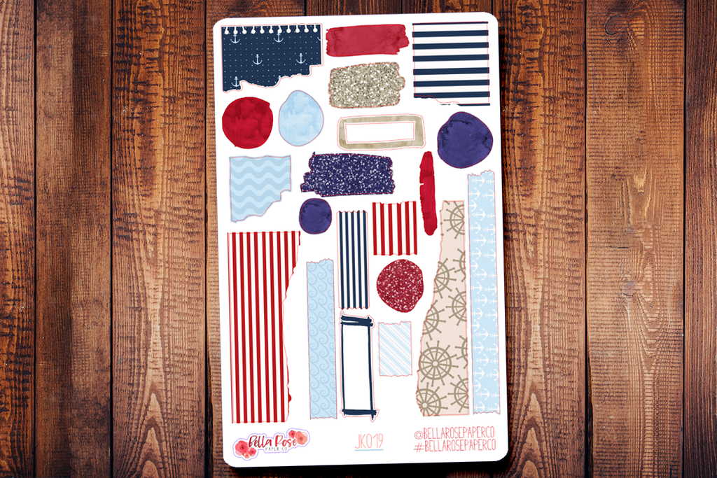 Seaside Journaling Sticker Kit JK019
