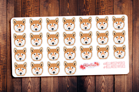 Shiba Inu Dog Planner Stickers