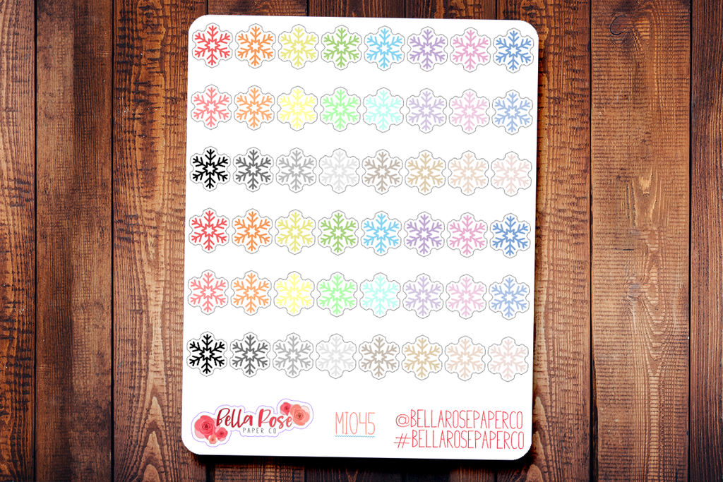 Snowflake Mini Icon Planner Stickers MI045
