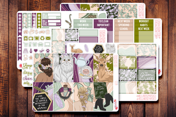 Spring Witch Planner Sticker Kit W505