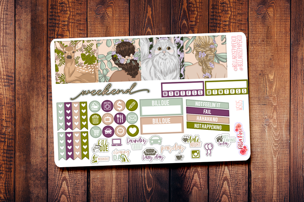 Spring Witch Mini Happy Planner Sticker Kit W505