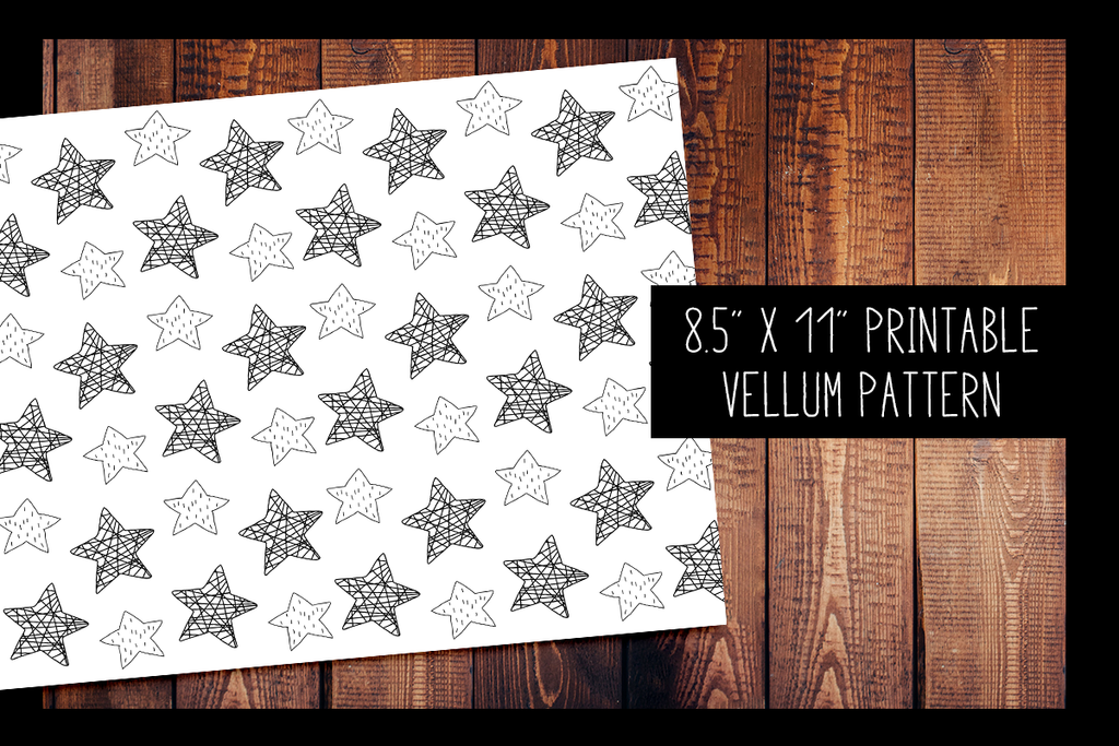 Sketchy Stars Vellum | PRINTABLE VELLUM PATTERN