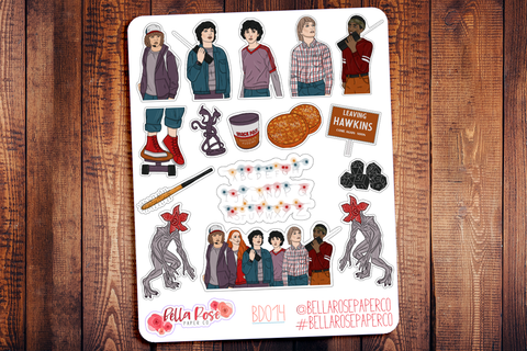 Stranger Things Deco Planner Stickers BD015