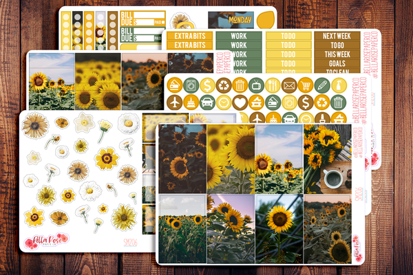 Sunflower Photo Planner Sticker Kit SM206