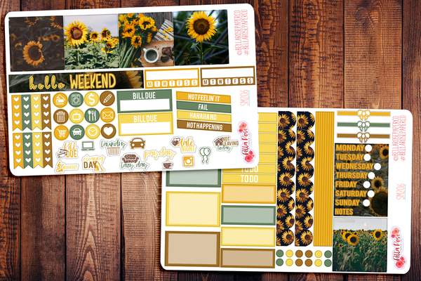 Sunflower Photo Mini Happy Planner Sticker Kit SM206