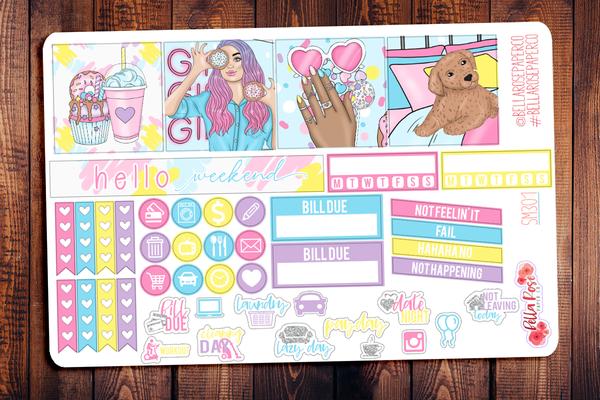 Sweet Summer Mini Happy Planner Sticker Kit SM301