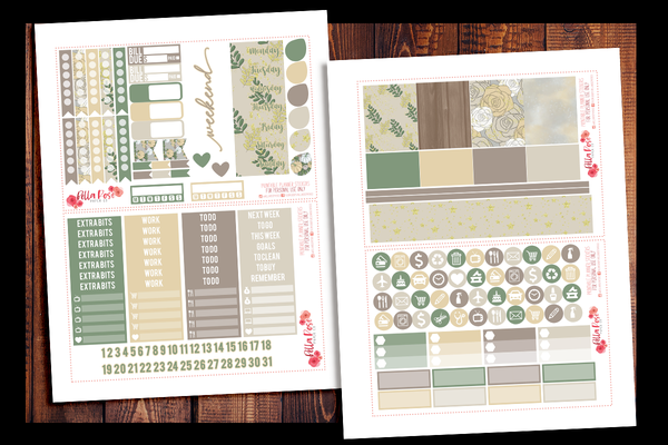 Thanksgiving Happy Planner Kit | PRINTABLE PLANNER STICKERS