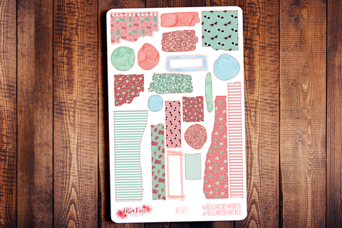 Vintage Summer Journaling Sticker Kit JK022