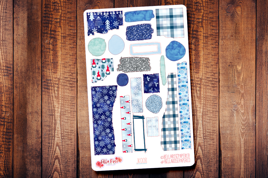 Winter Gnomes Journaling Sticker Kit JK008