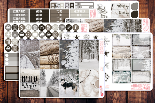 Winter Photo Planner Sticker Kit W202
