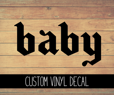 Baby Vinyl Decal