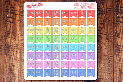 Mini Basic Chore Planner Stickers