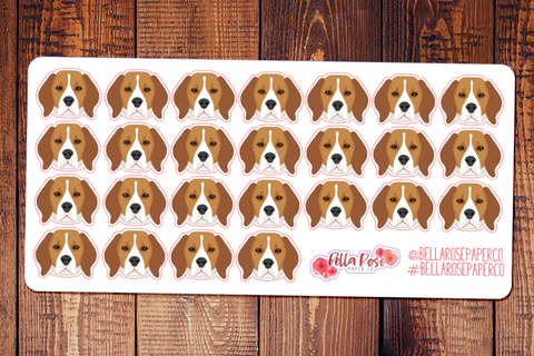 Beagle Dog Planner Stickers