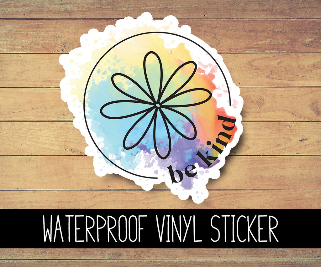 Be Kind Vinyl Waterproof Sticker