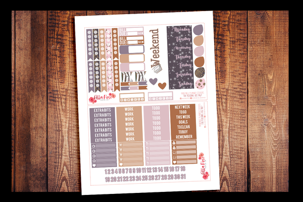 Book Babe Happy Planner Kit | PRINTABLE PLANNER STICKERS