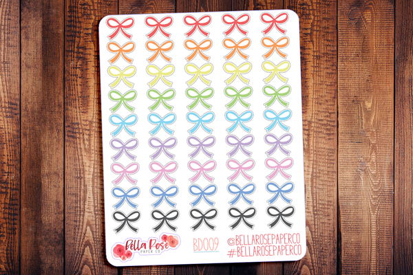 Bow Icon Planner Stickers BD009