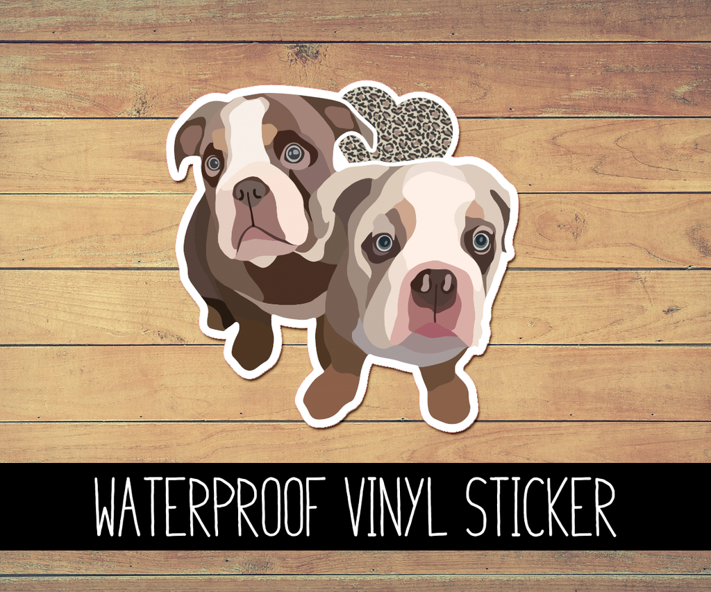 Bulldogs Vinyl Waterproof Sticker