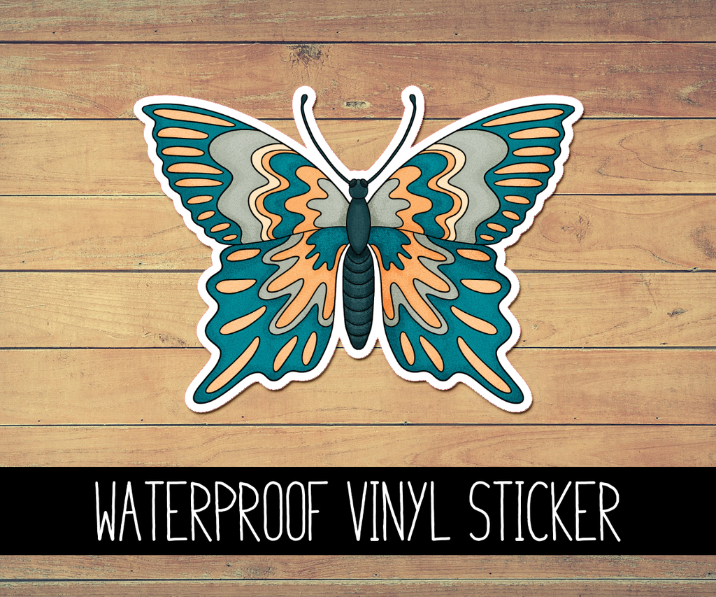 Butterfly Vinyl Waterproof Sticker