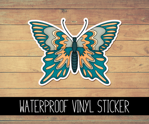 Butterfly Vinyl Waterproof Sticker