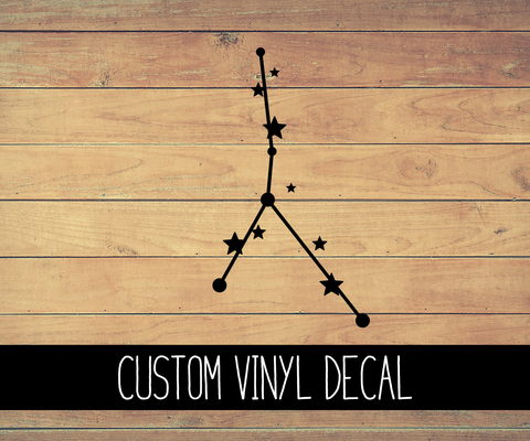 Cancer Zodiac Constellation Vinyl Decal