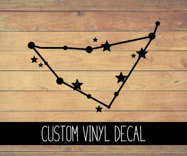 Capricorn Zodiac Constellation Vinyl Decal