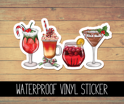 Christmas Cheer Vinyl Waterproof Sticker