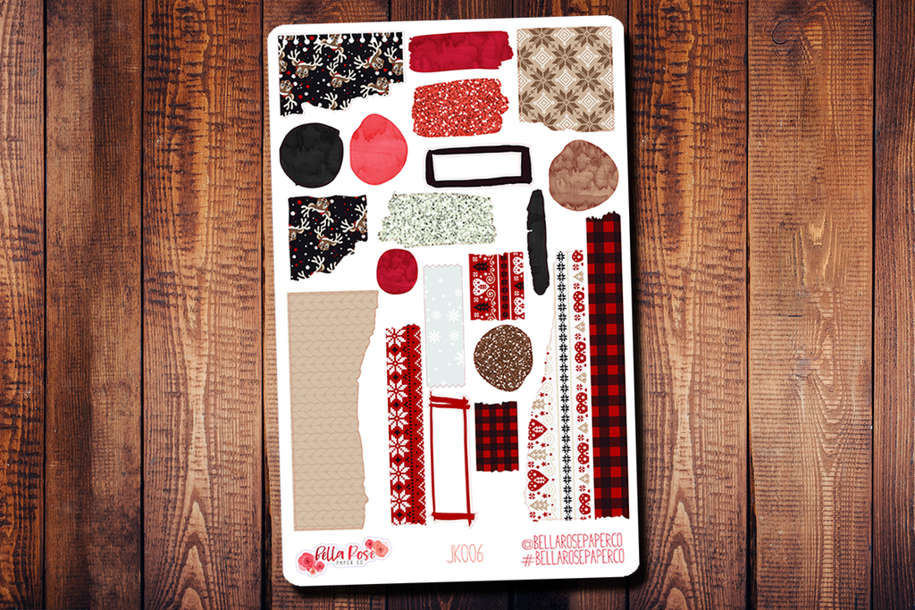 Classic Christmas Journaling Sticker Kit JK006