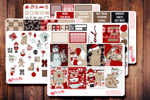 Classic Christmas Planner Sticker Kit F405
