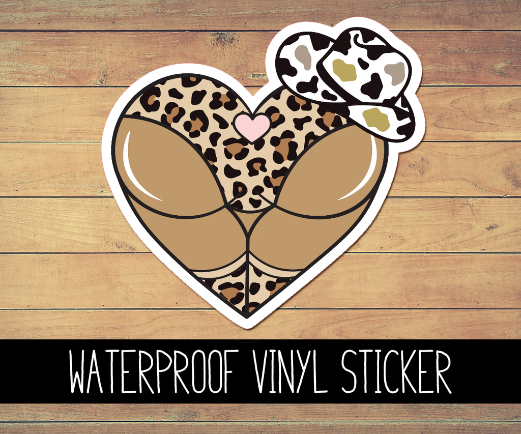 Cowgirl Booty Vinyl Waterproof Sticker