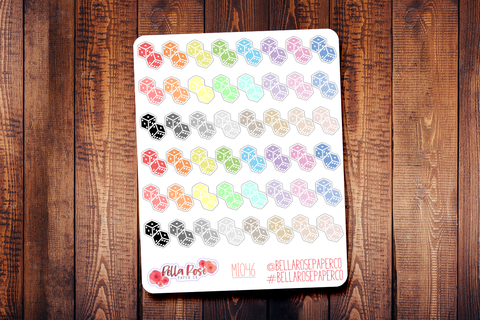 Dice Mini Icon Planner Stickers MI046