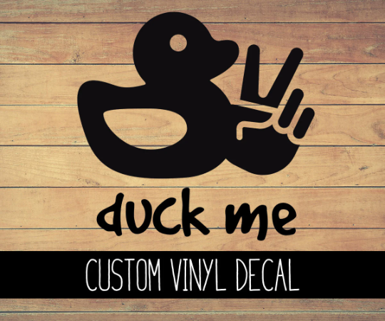 Duck Me 4x4 Duck Vinyl Decal