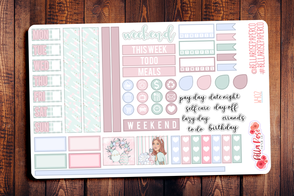 Easter at Home Hobonichi Weeks Sticker Kit W404