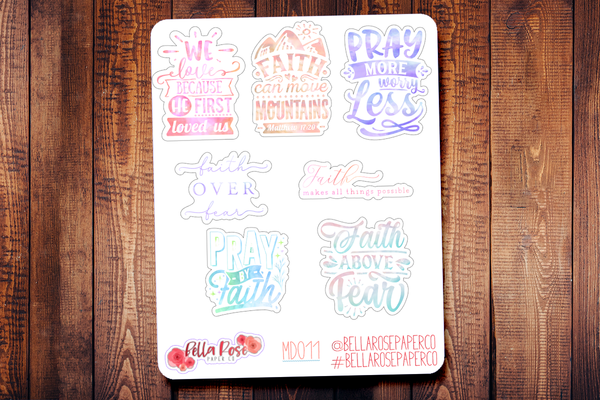 Faith Planner Stickers MD011