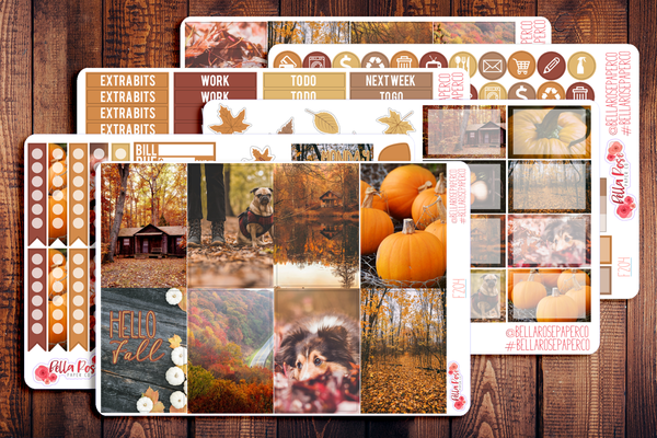 Autumn Photography Planner Sticker Kit F204
