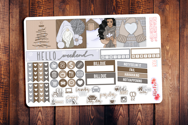 Home For The Holidays Mini Happy Planner Sticker Kit W306