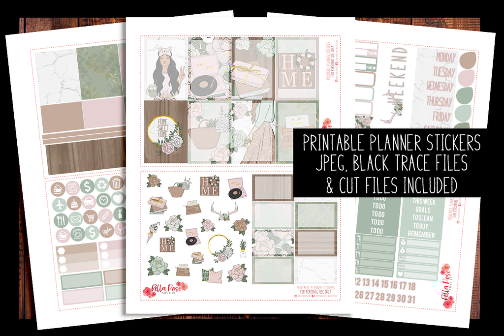 Farmhouse Happy Planner Kit | PRINTABLE PLANNER STICKERS