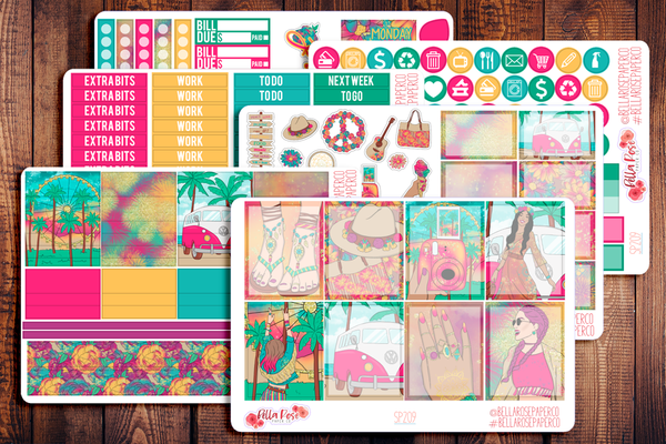 Summer Festival Planner Sticker Kit SP209