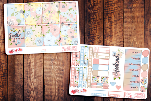 Spring Florals Planner Sticker Kit SP203