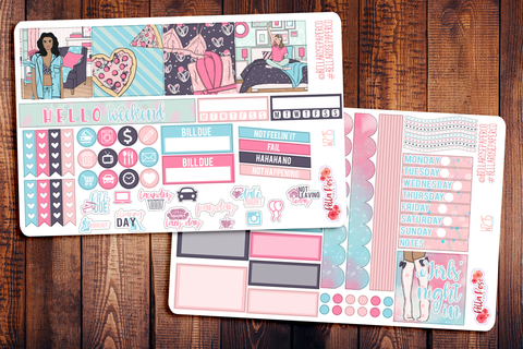 Girls' Night In Mini Happy Planner Sticker Kit W215